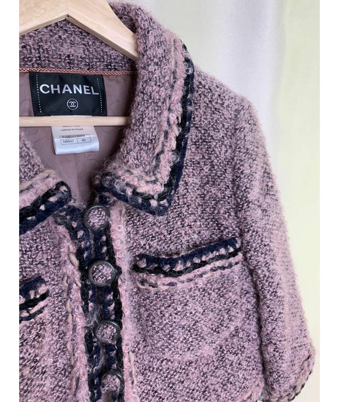 CHANEL Розовый вискозный жакет/пиджак, фото 4