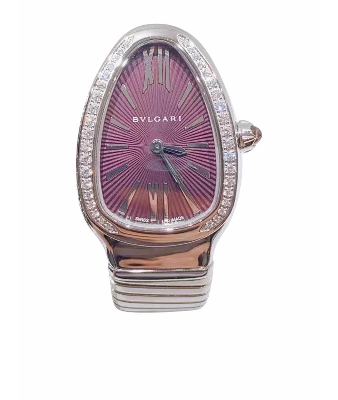 BVLGARI Фиолетовые металлические часы, фото 1