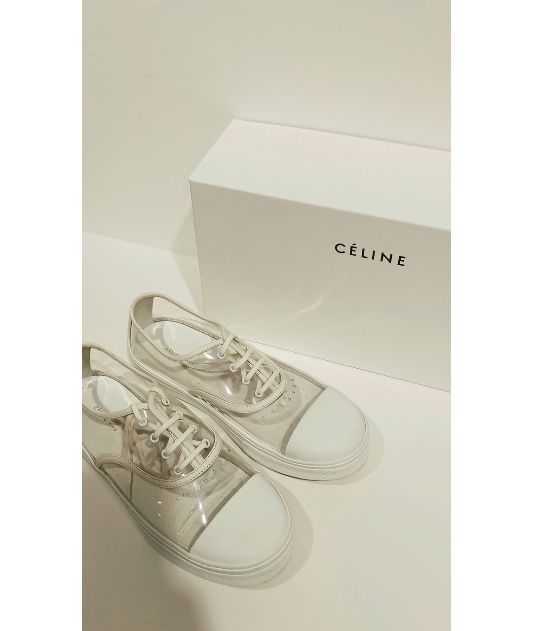 CELINE PRE-OWNED Белые кроссовки, фото 8