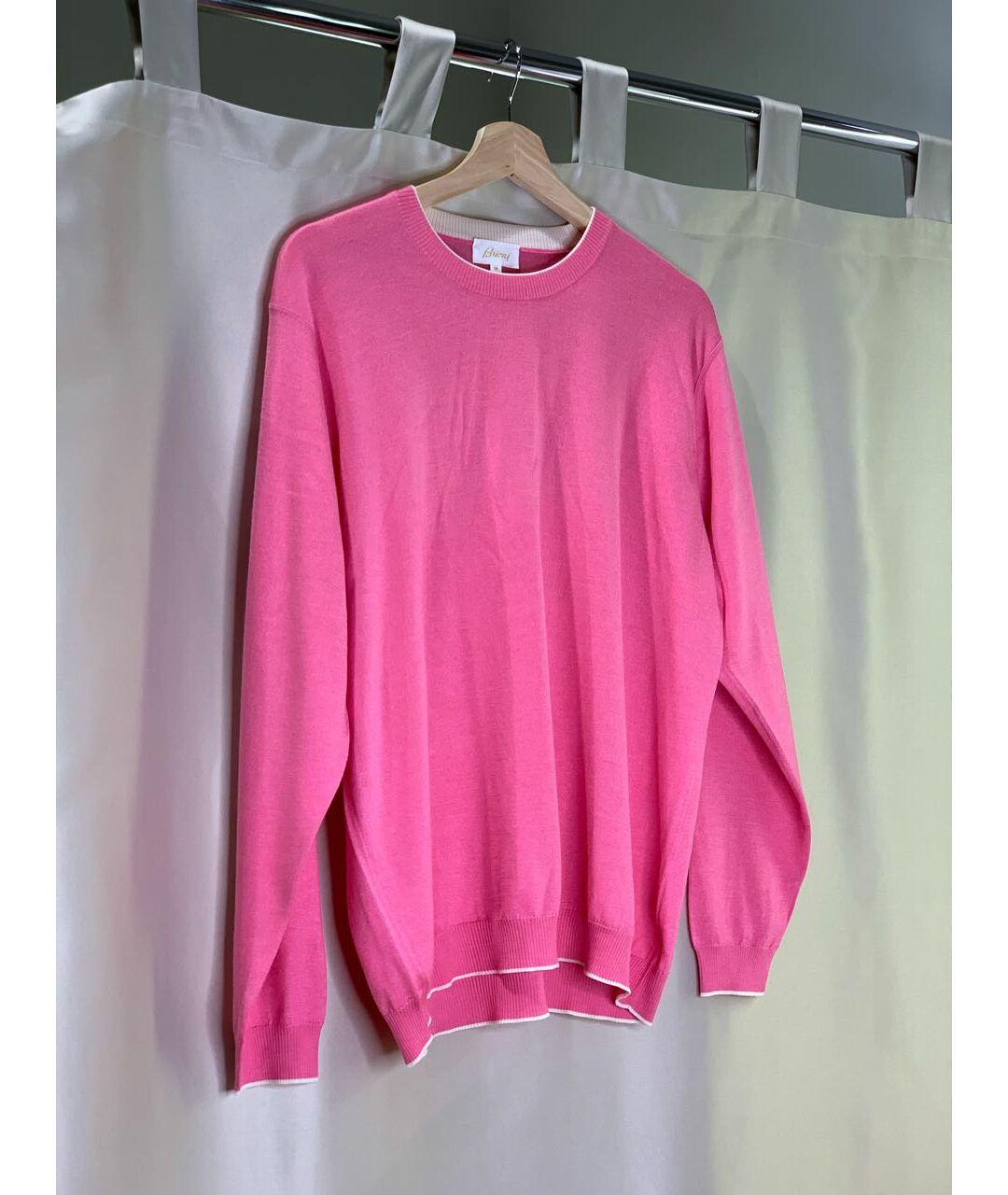 BRIONI Розовый кашемировый джемпер / свитер, фото 6