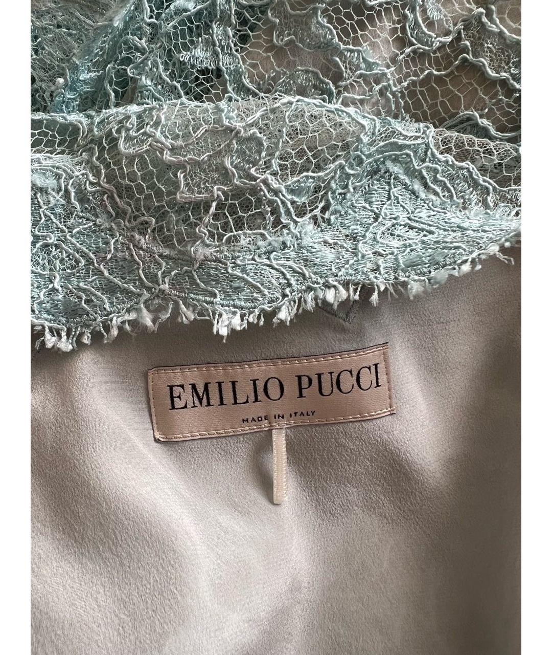 EMILIO PUCCI Бирюзовое вечернее платье, фото 5