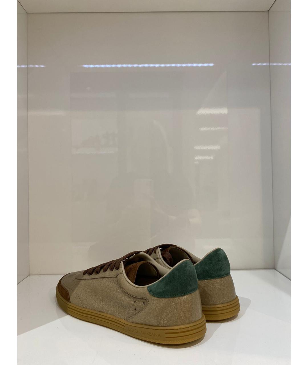 DOLCE&GABBANA Мульти кожаные низкие кроссовки / кеды, фото 4