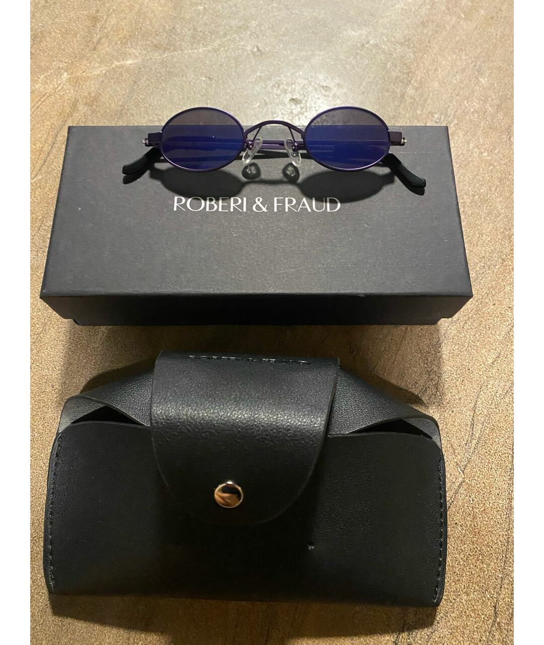 ROBERI&FRAUD Фиолетовые солнцезащитные очки, фото 3