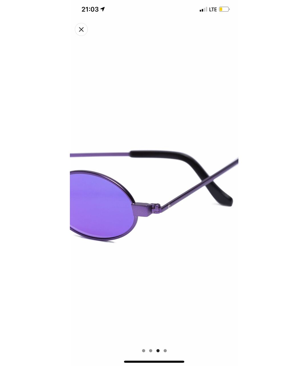 ROBERI&FRAUD Фиолетовые солнцезащитные очки, фото 2