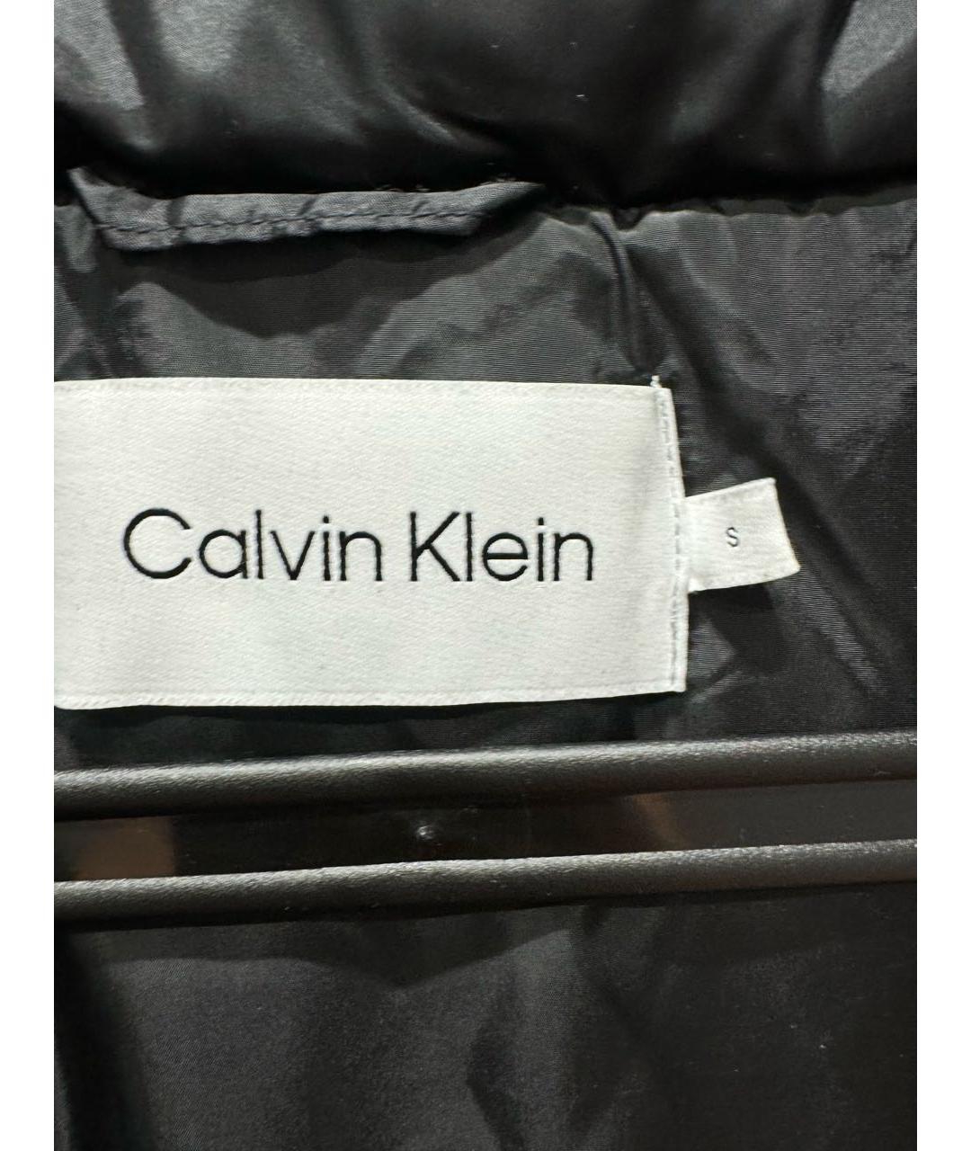 CALVIN KLEIN Черная полиэстеровая куртка, фото 3