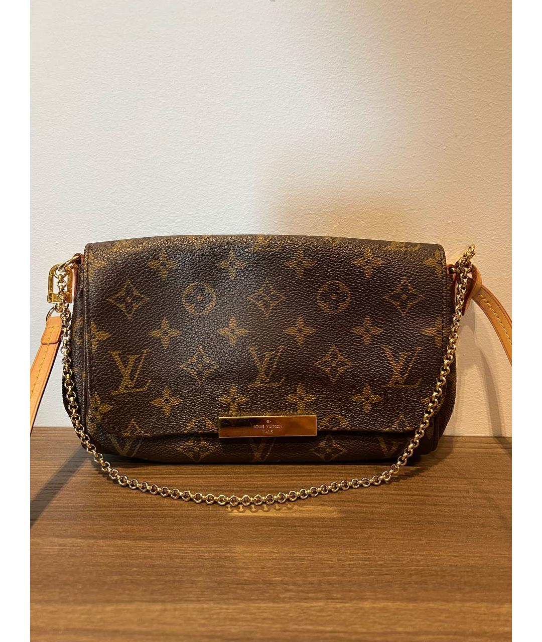 LOUIS VUITTON Коричневая сумка через плечо, фото 7