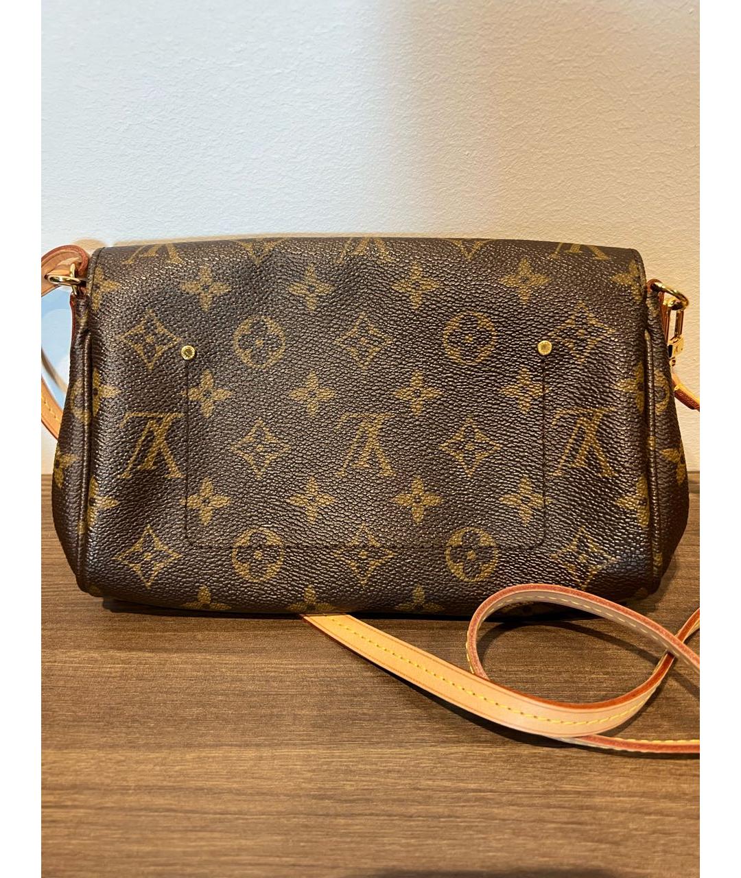 LOUIS VUITTON Коричневая сумка через плечо, фото 3