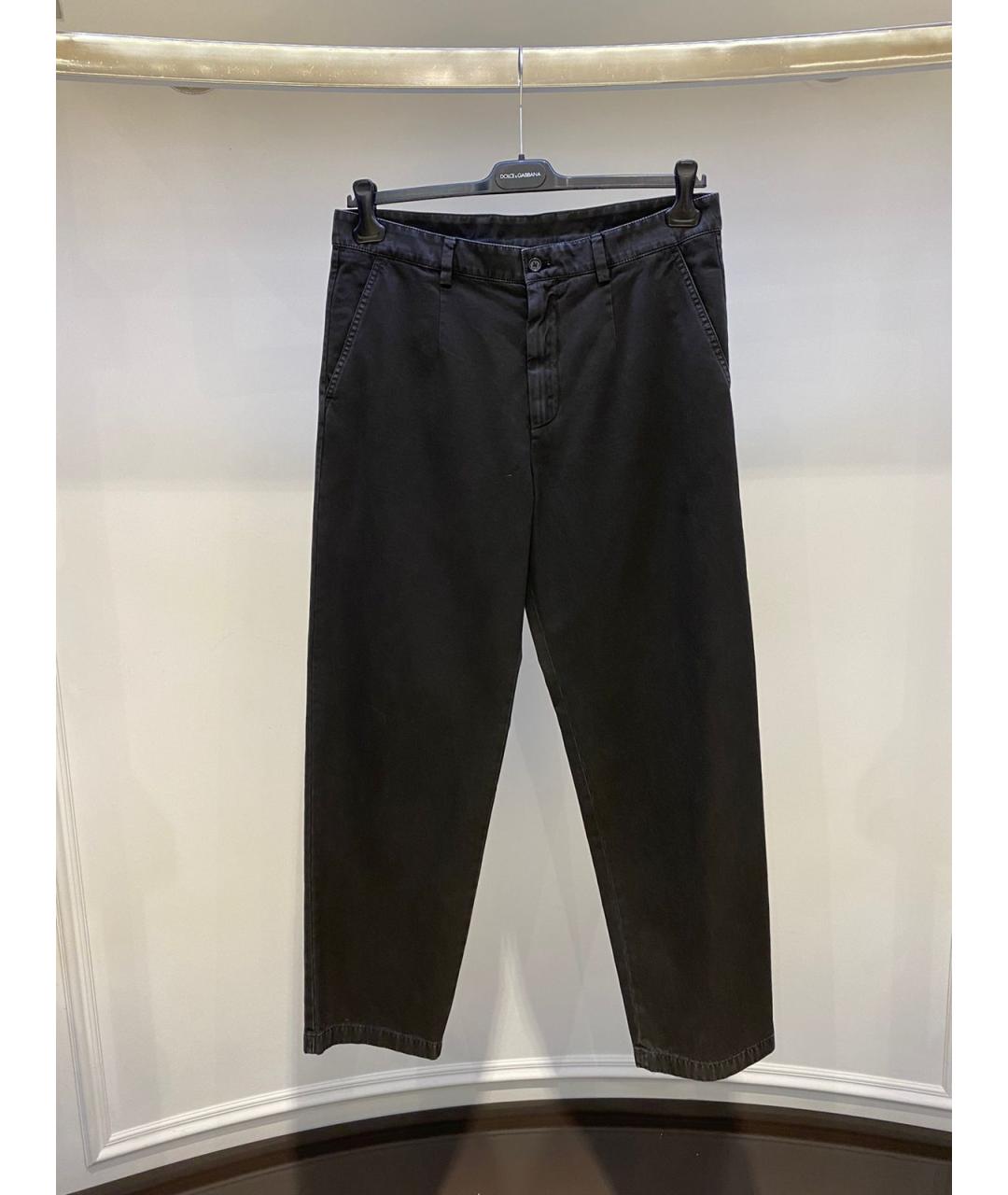 DOLCE&GABBANA Серые хлопковые прямые джинсы, фото 3