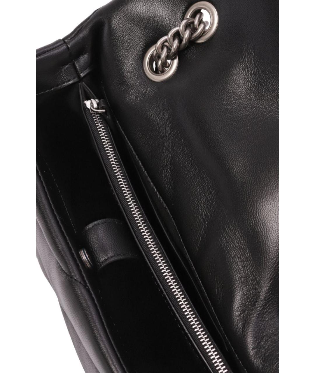 PINKO Черная кожаная сумка через плечо, фото 4