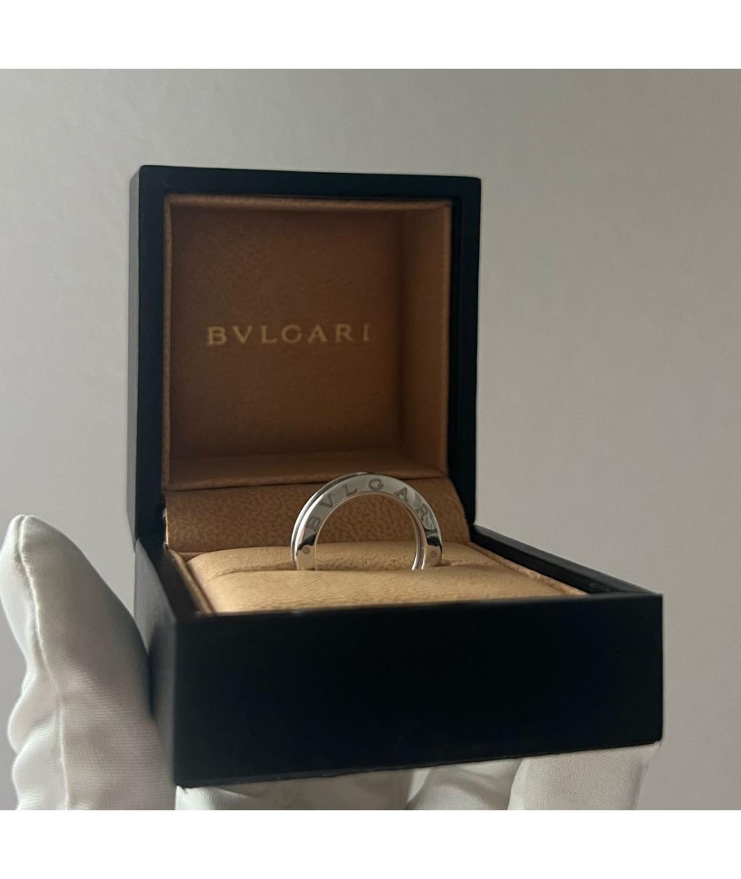 BVLGARI Антрацитовое кольцо из белого золота, фото 3