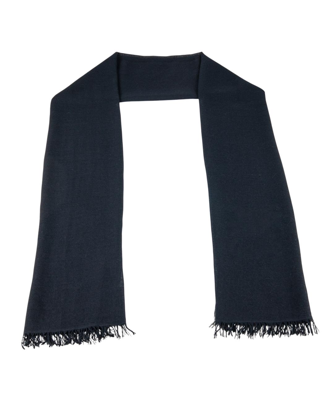 BRUNELLO CUCINELLI Темно-синий кашемировый шарф, фото 1
