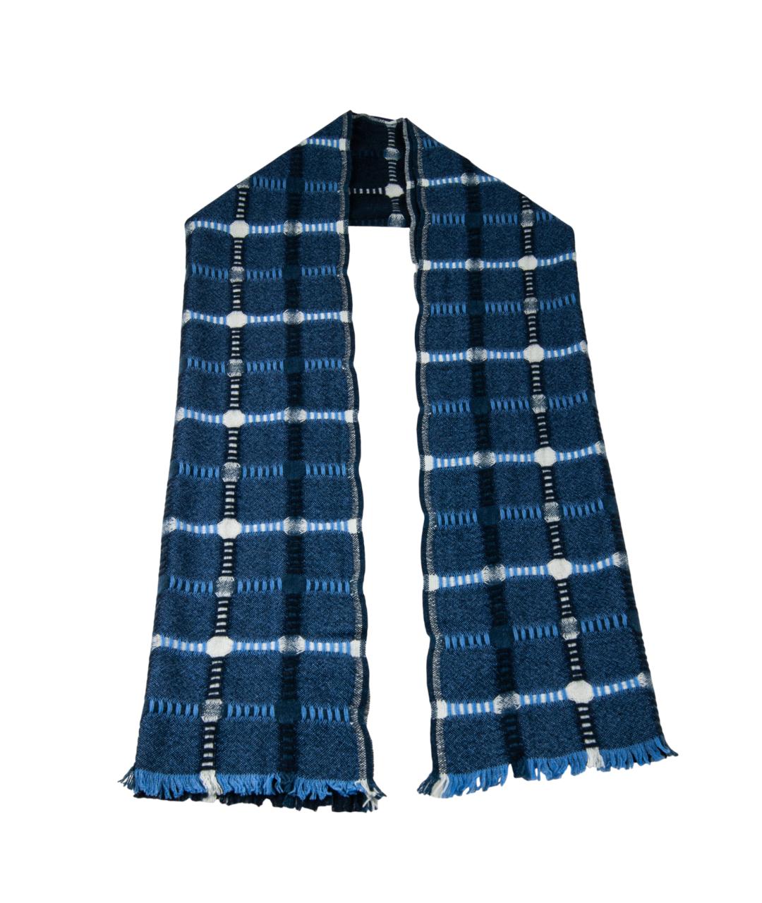 KITON Темно-синий кашемировый шарф, фото 2