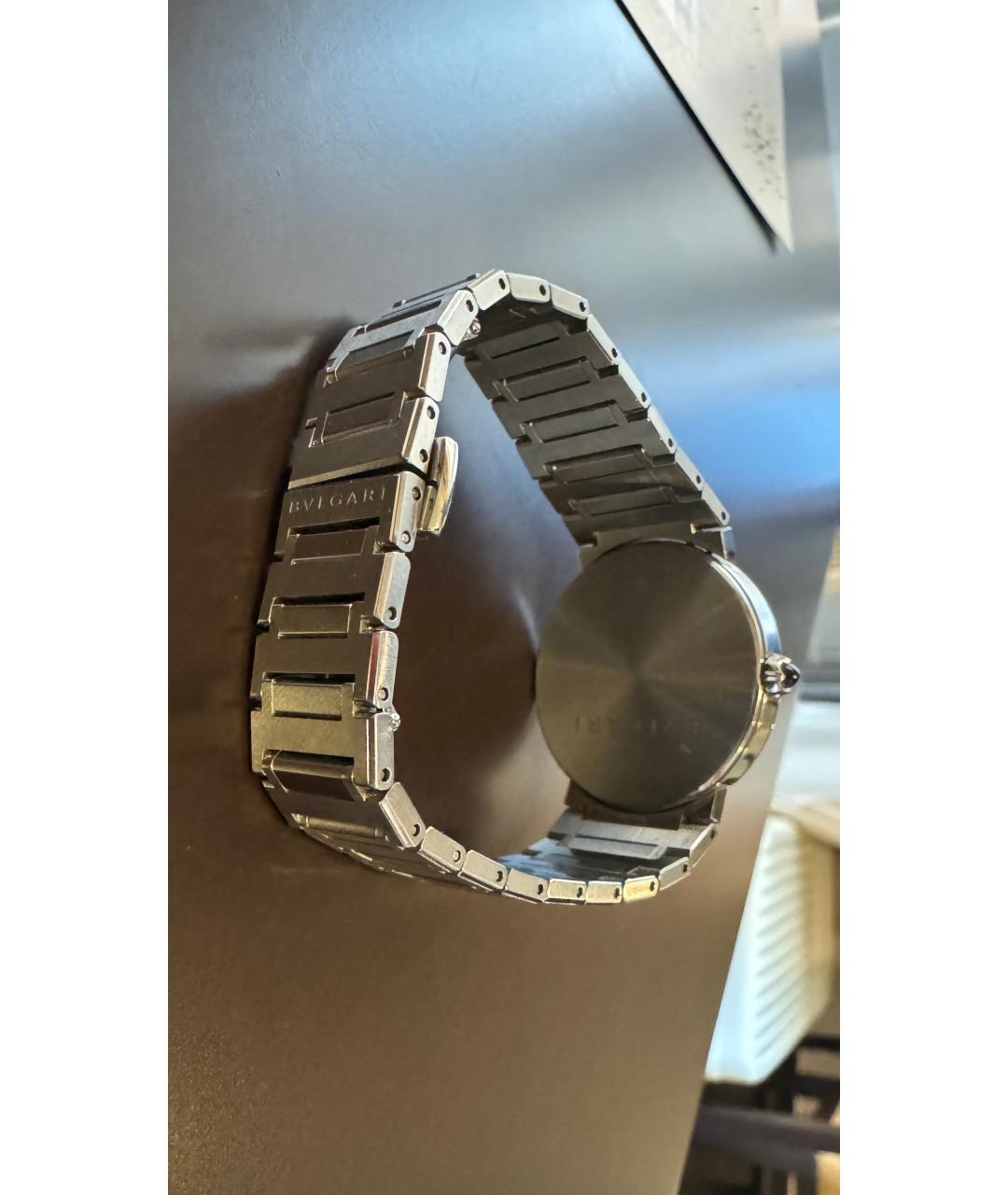BVLGARI Серебряные металлические часы, фото 3