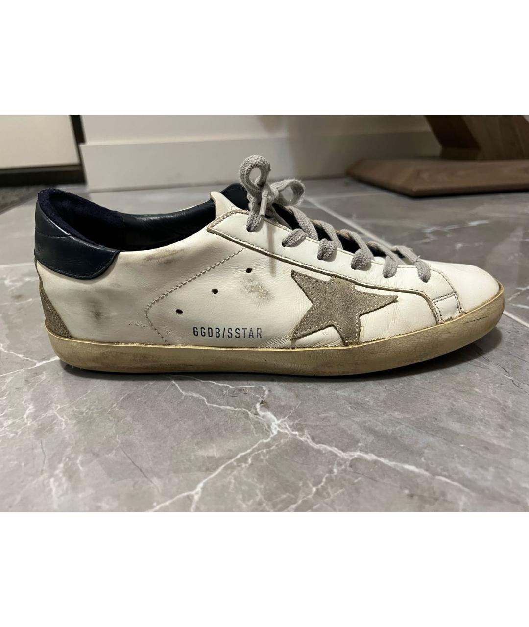 GOLDEN GOOSE DELUXE BRAND Белые кожаные кеды, фото 6