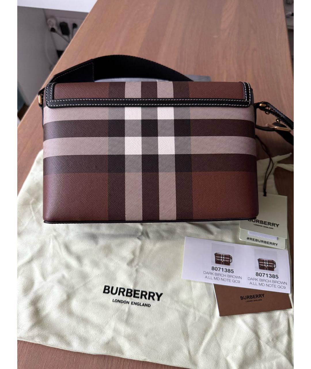 BURBERRY Кожаная сумка через плечо, фото 3