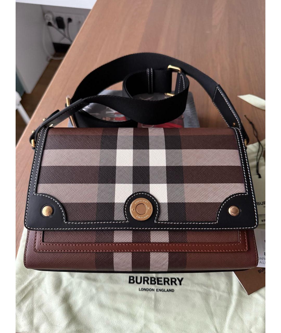 BURBERRY Кожаная сумка через плечо, фото 7