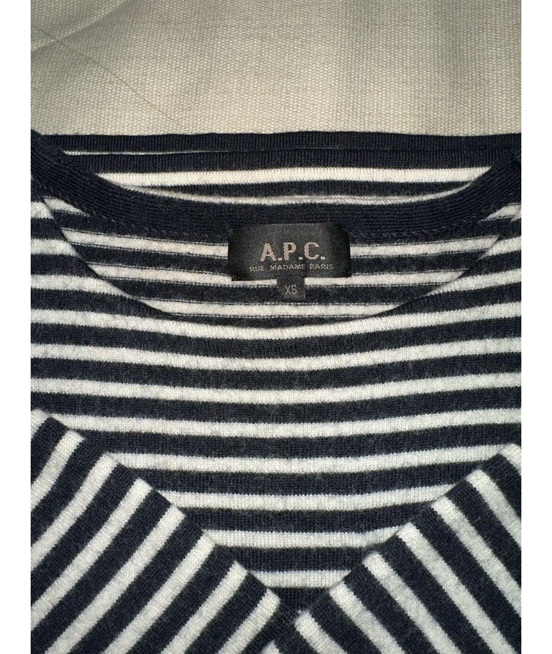 A.P.C. Белое шерстяное повседневное платье, фото 4