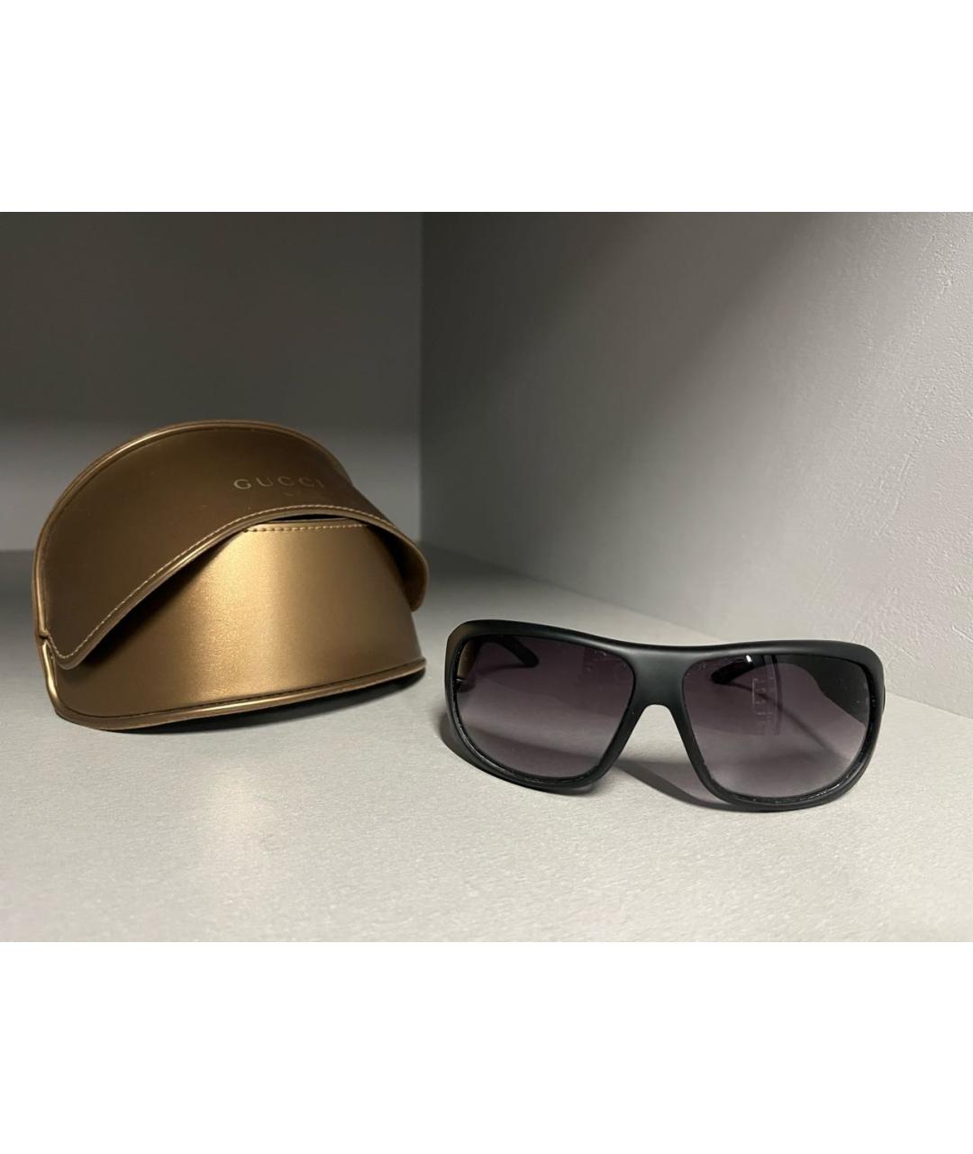 GUCCI Черные пластиковые солнцезащитные очки, фото 5