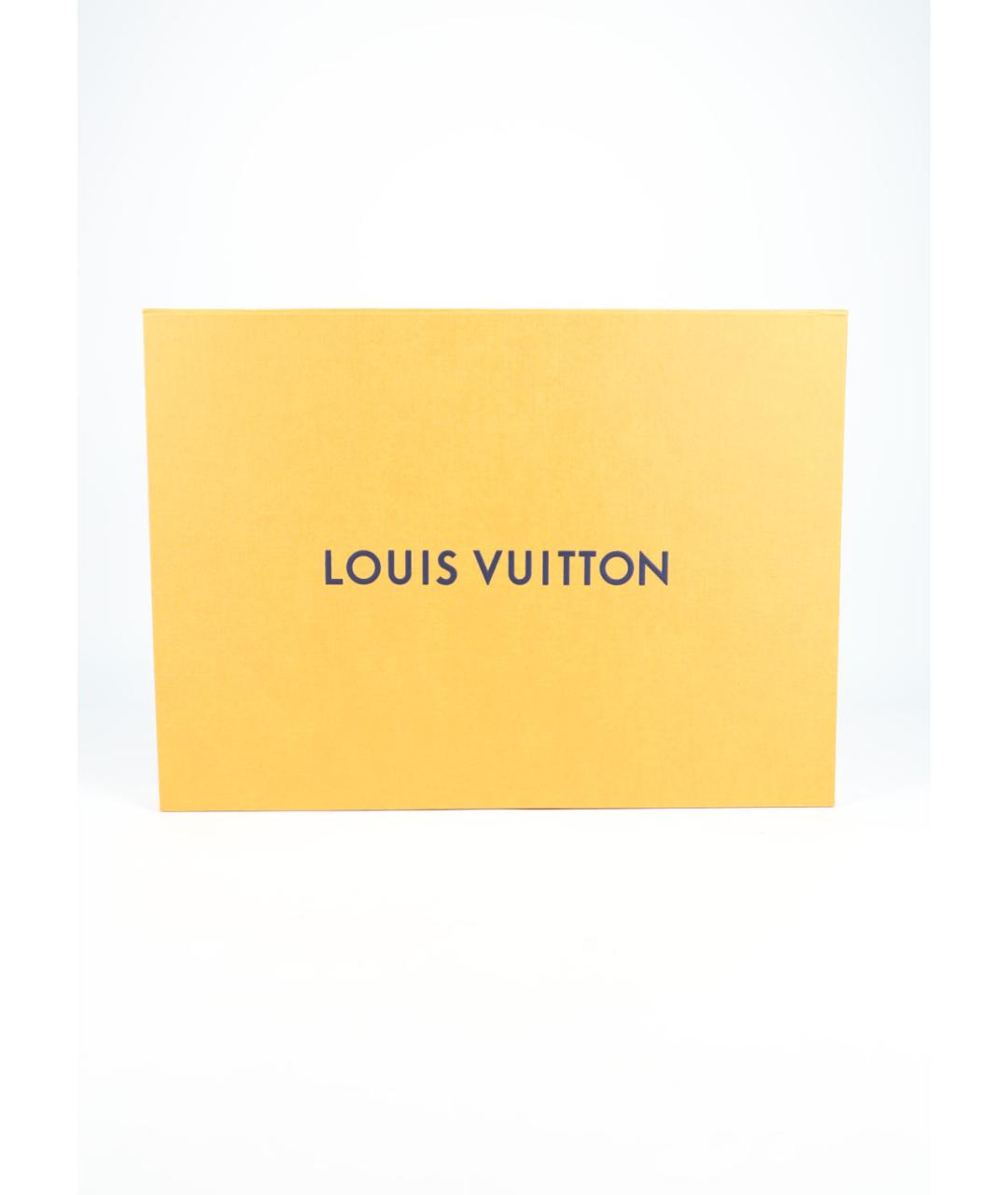 LOUIS VUITTON Бежевый шелковый платок, фото 4