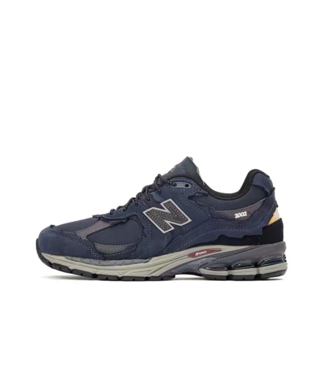 NEW BALANCE Темно-синие текстильные низкие кроссовки / кеды, фото 3