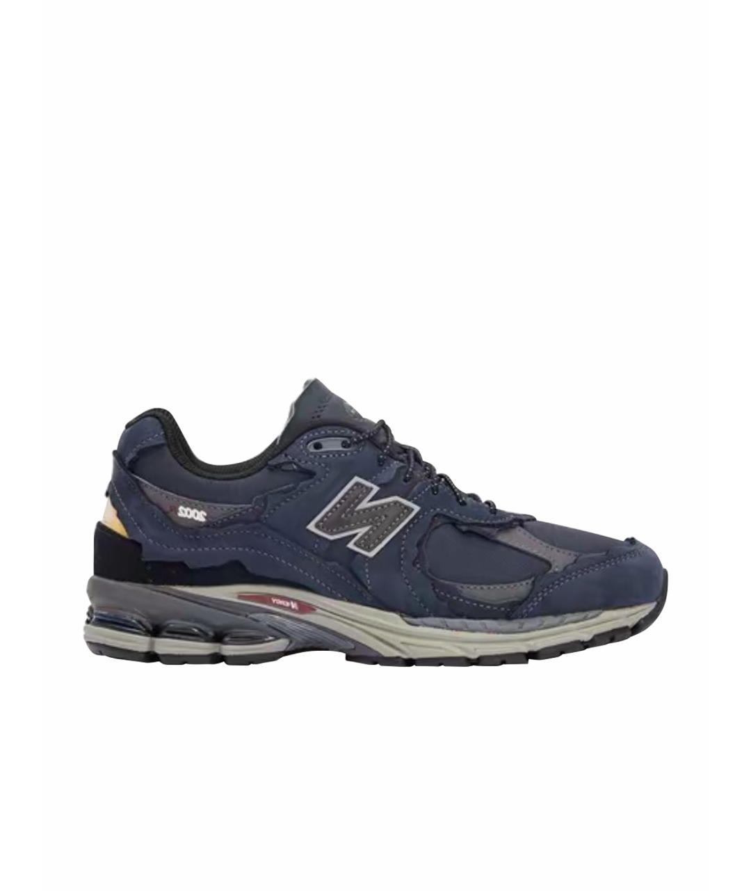 NEW BALANCE Темно-синие текстильные низкие кроссовки / кеды, фото 1