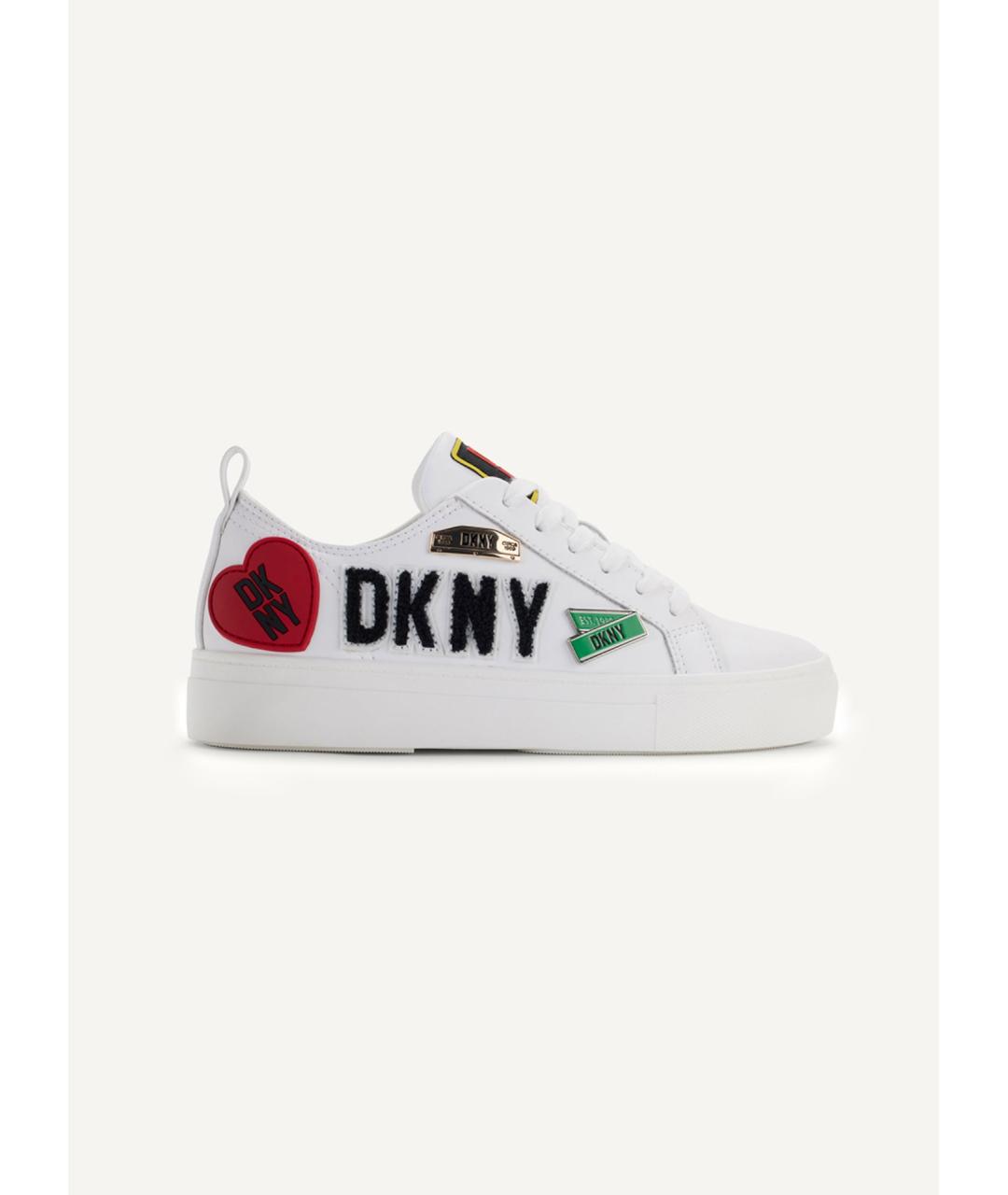 DKNY Белые кожаные кеды, фото 6