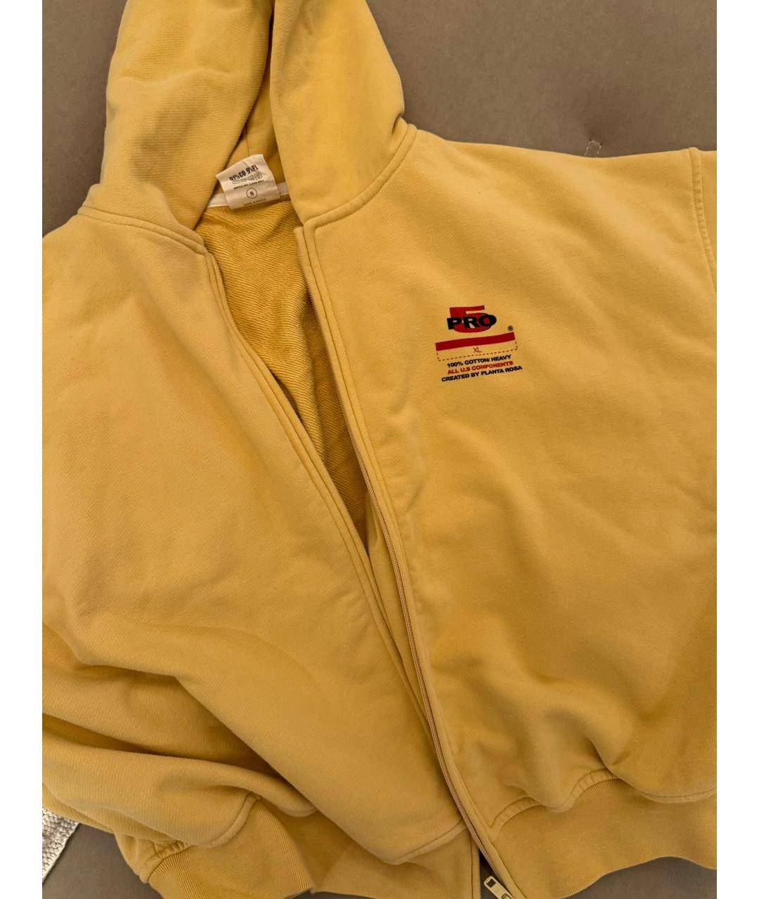 PLANTA ROSA Горчичный хлопковый спортивные костюмы, фото 3