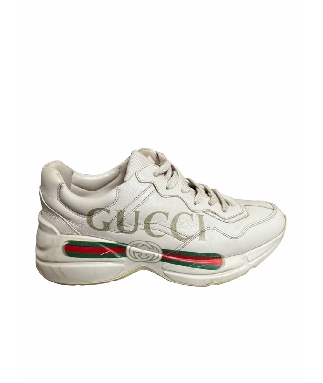 GUCCI Кожаные кроссовки, фото 1