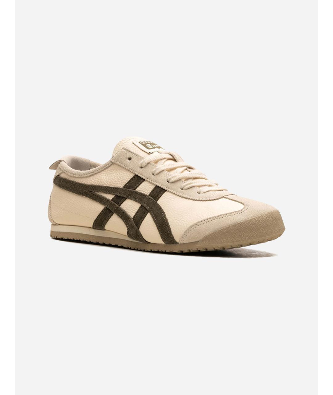 ONITSUKA TIGER Бежевые кожаные кроссовки, фото 2