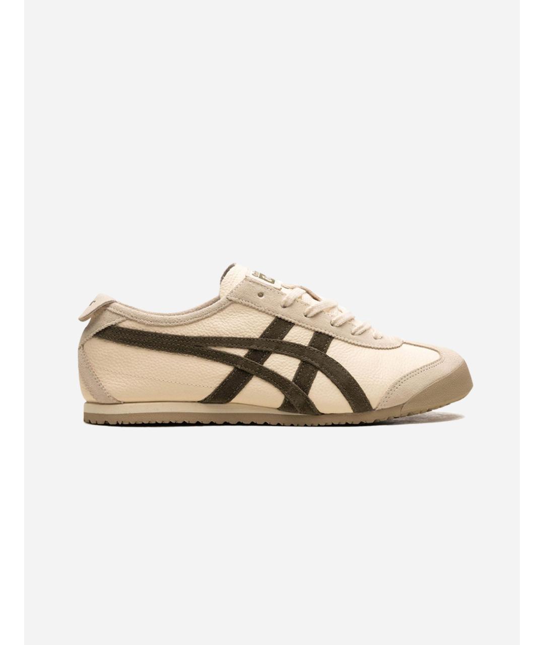 ONITSUKA TIGER Бежевые кожаные кроссовки, фото 4