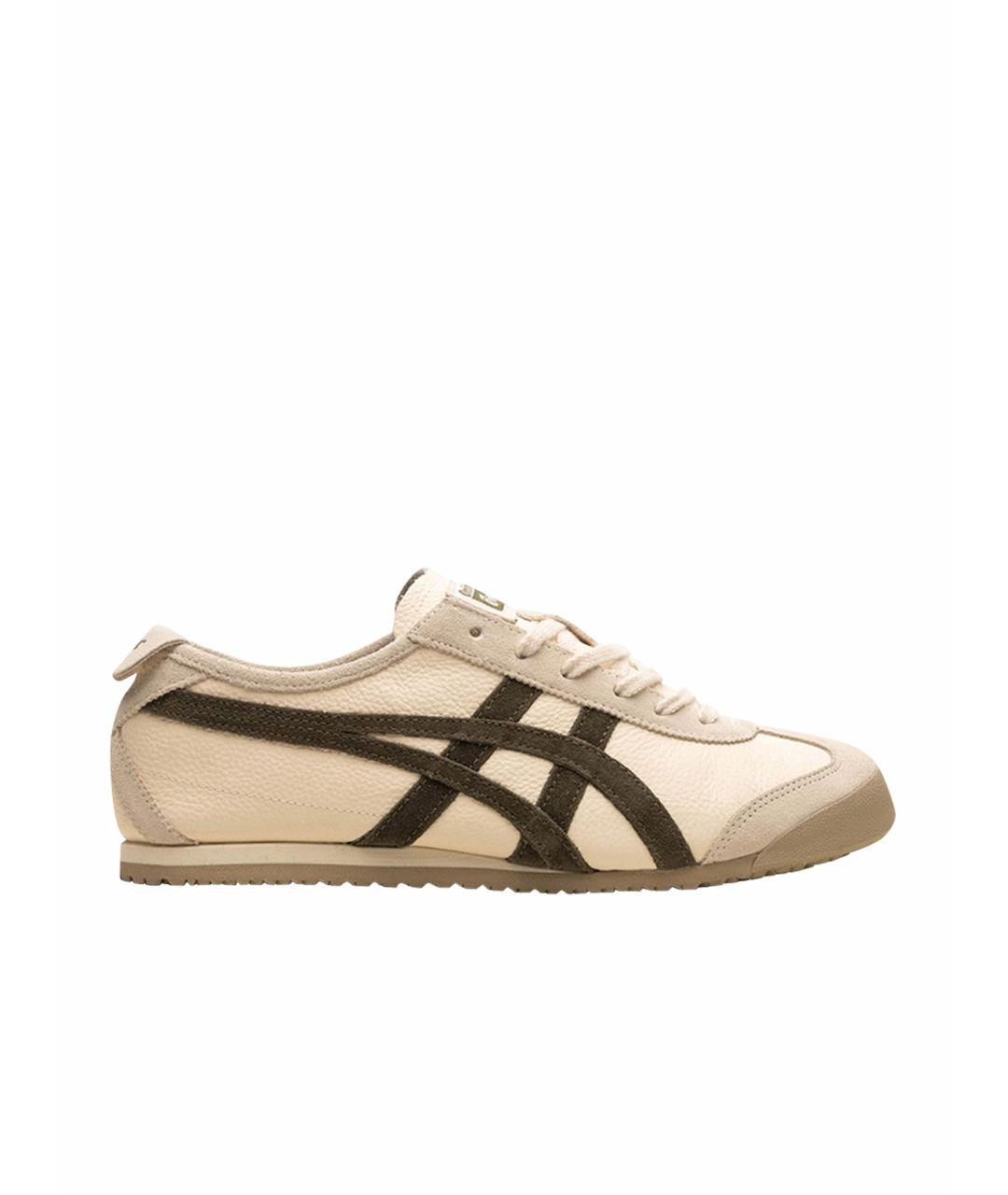 ONITSUKA TIGER Бежевые кожаные кроссовки, фото 1