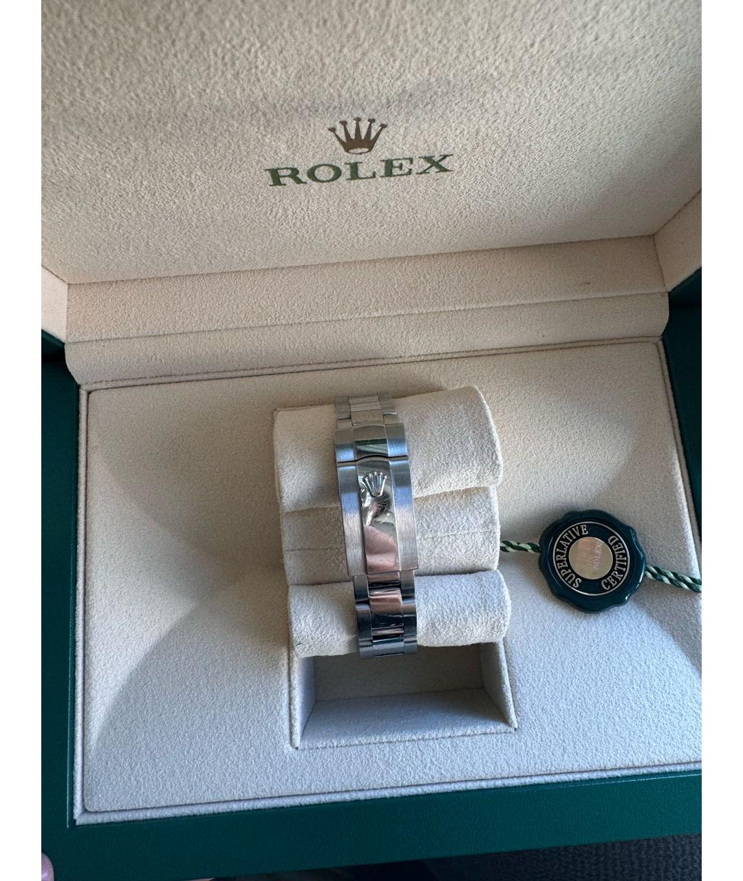 ROLEX Серебряные часы из белого золота, фото 3