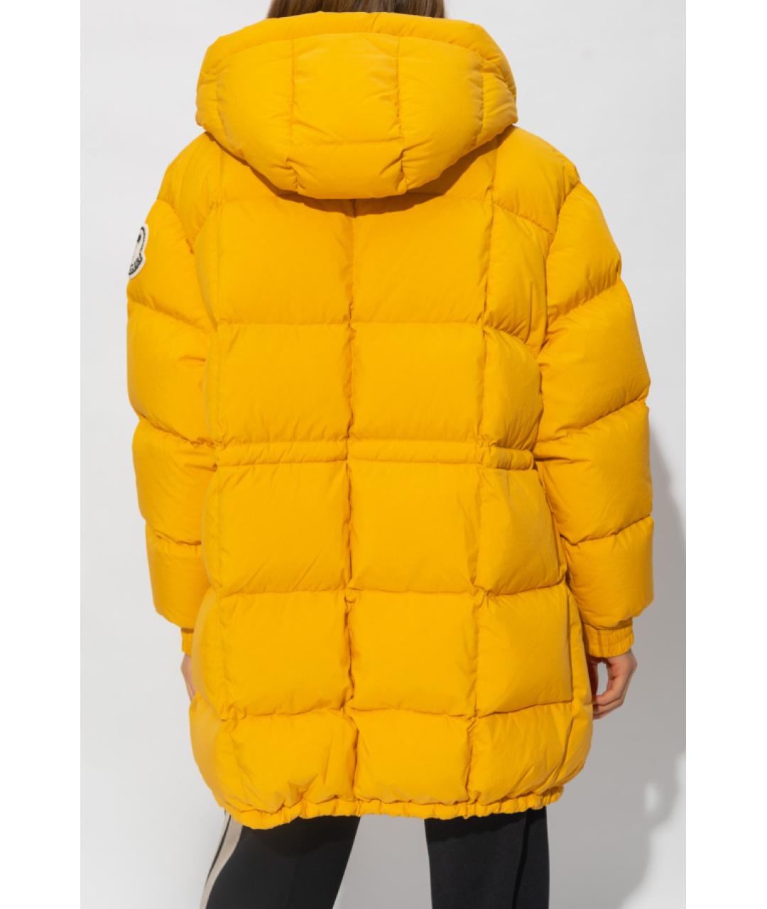 MONCLER Желтый пуховик, фото 4