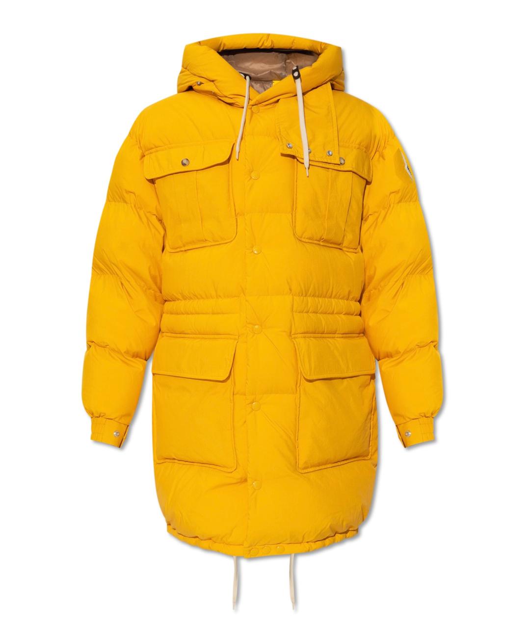 MONCLER Желтый пуховик, фото 5