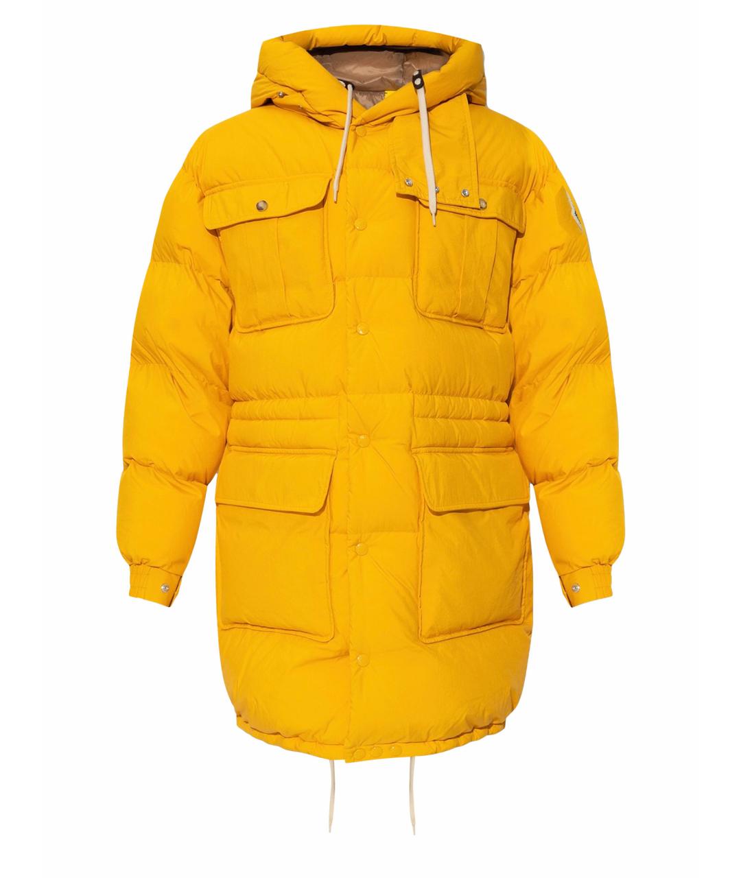 MONCLER Желтый пуховик, фото 1