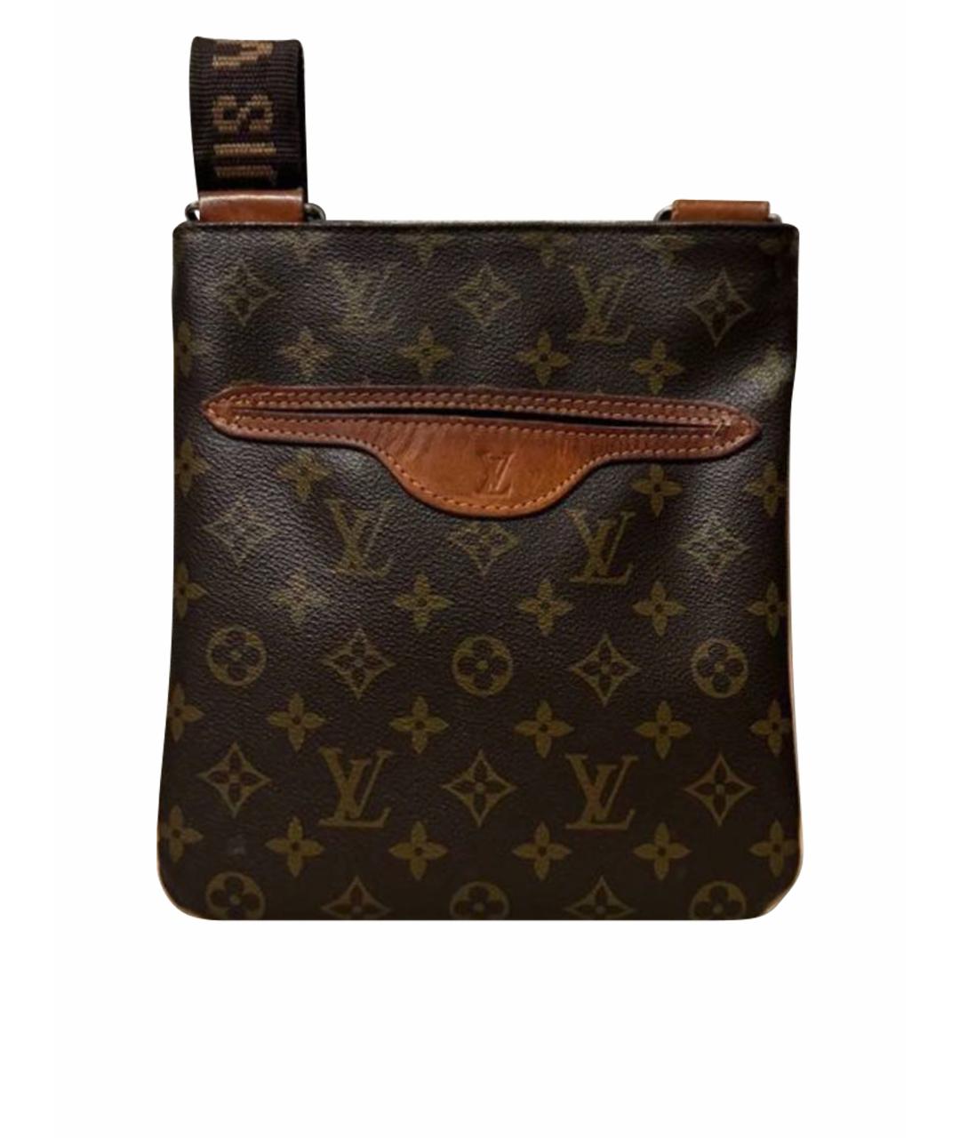 LOUIS VUITTON Коричневая сумка на плечо, фото 1