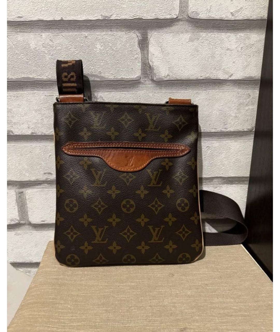 LOUIS VUITTON Коричневая сумка на плечо, фото 6