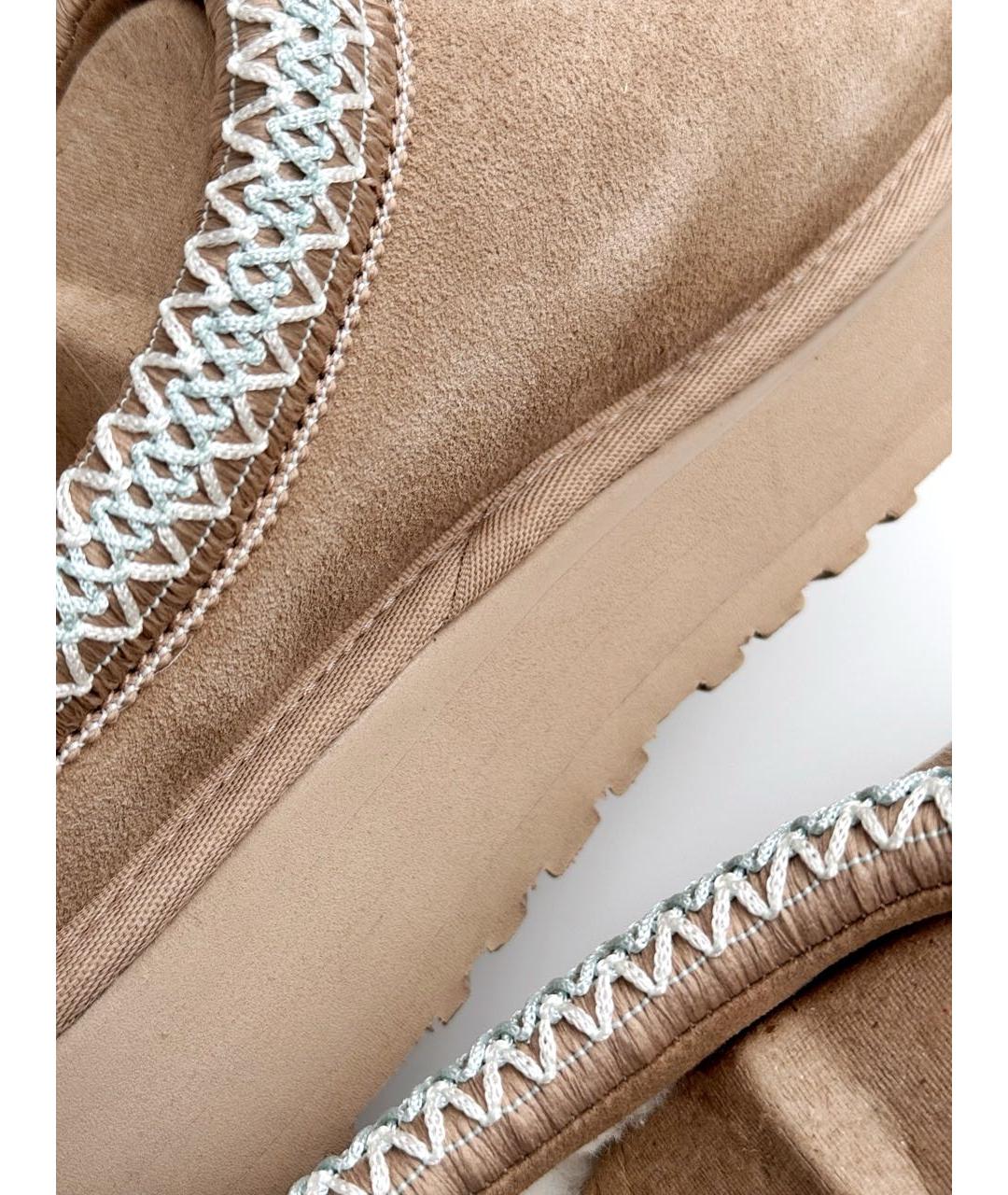 UGG AUSTRALIA Бежевые замшевые ботинки, фото 6