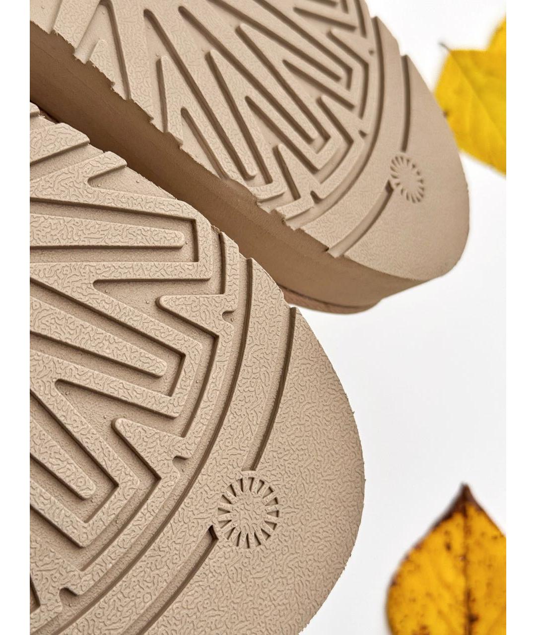 UGG AUSTRALIA Бежевые замшевые ботинки, фото 7