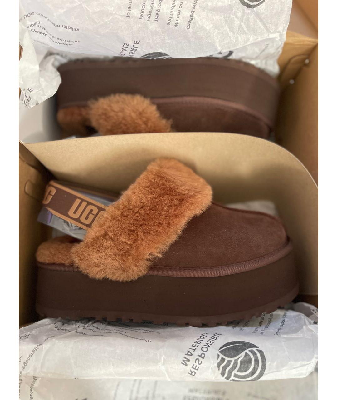 UGG AUSTRALIA Коричневые сандалии, фото 3