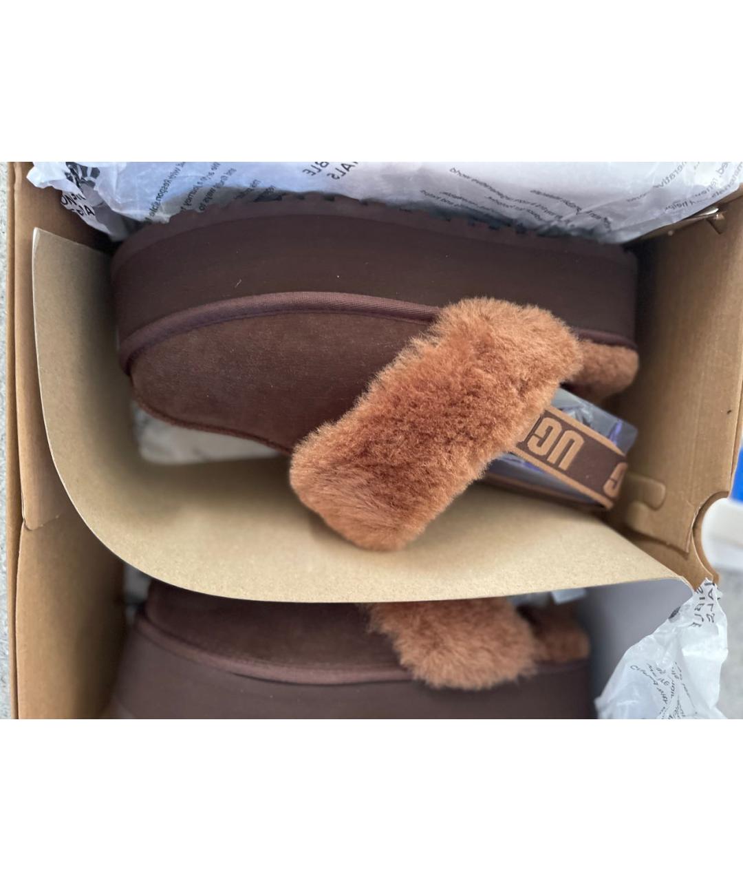 UGG AUSTRALIA Коричневые сандалии, фото 5