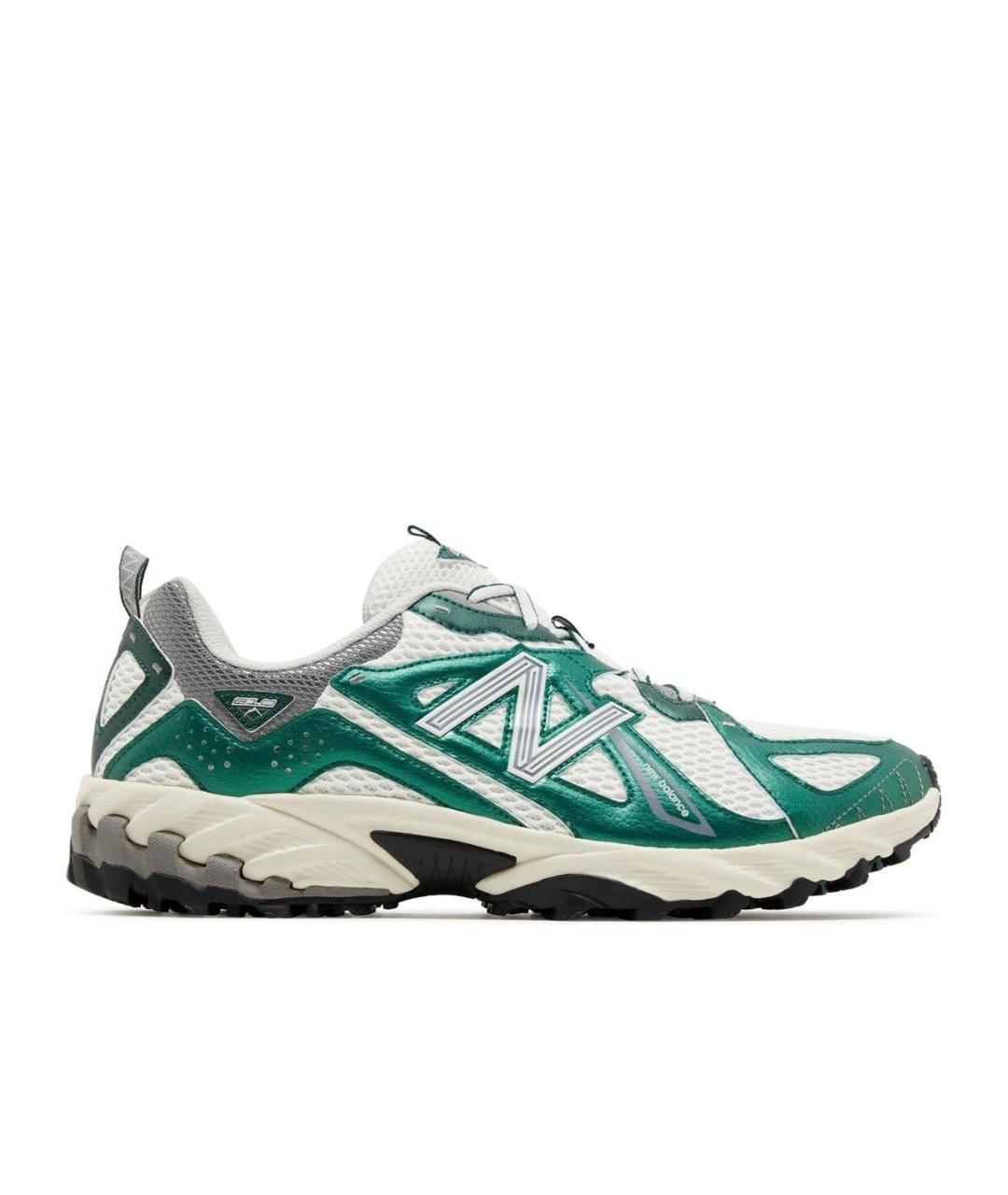 NEW BALANCE Зеленые кожаные кроссовки, фото 5