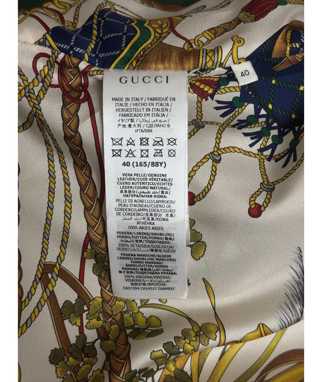 GUCCI Черная кожаная куртка, фото 6