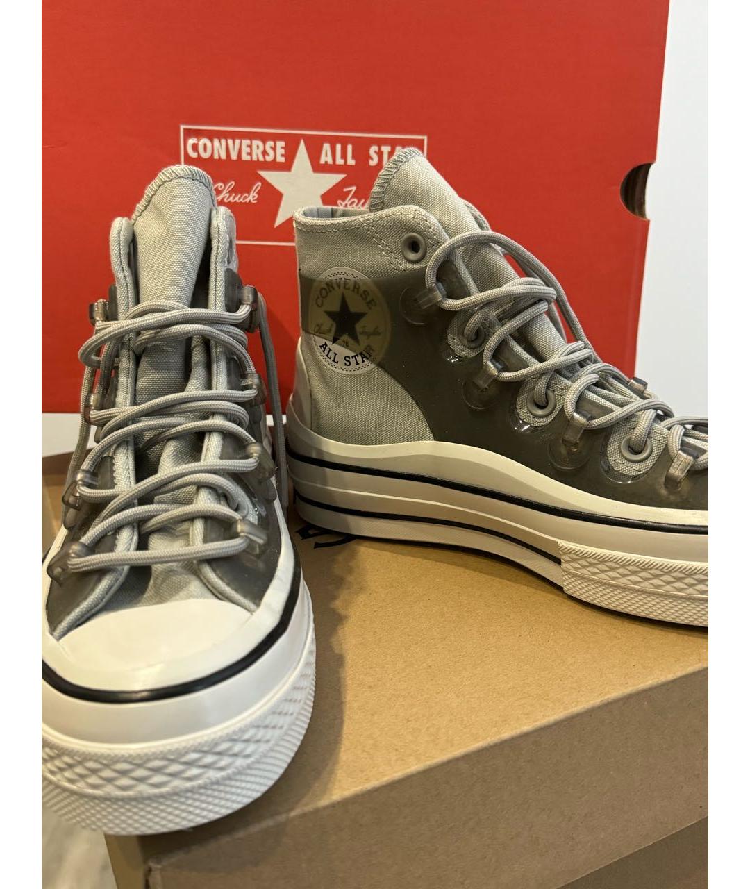 CONVERSE Серые текстильные кеды, фото 3