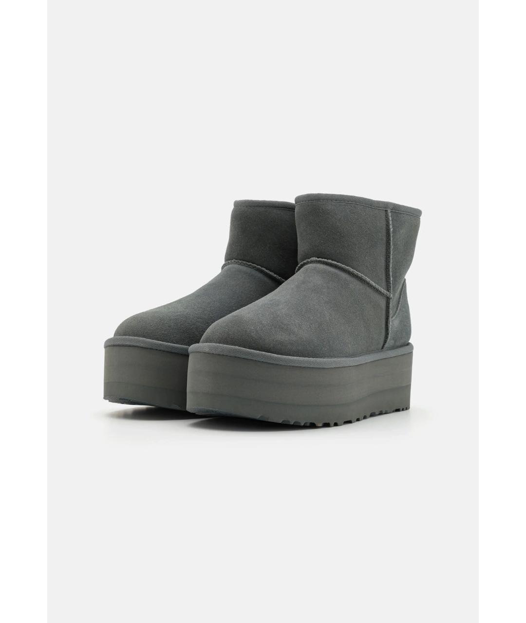 UGG AUSTRALIA Антрацитовые замшевые сапоги, фото 2