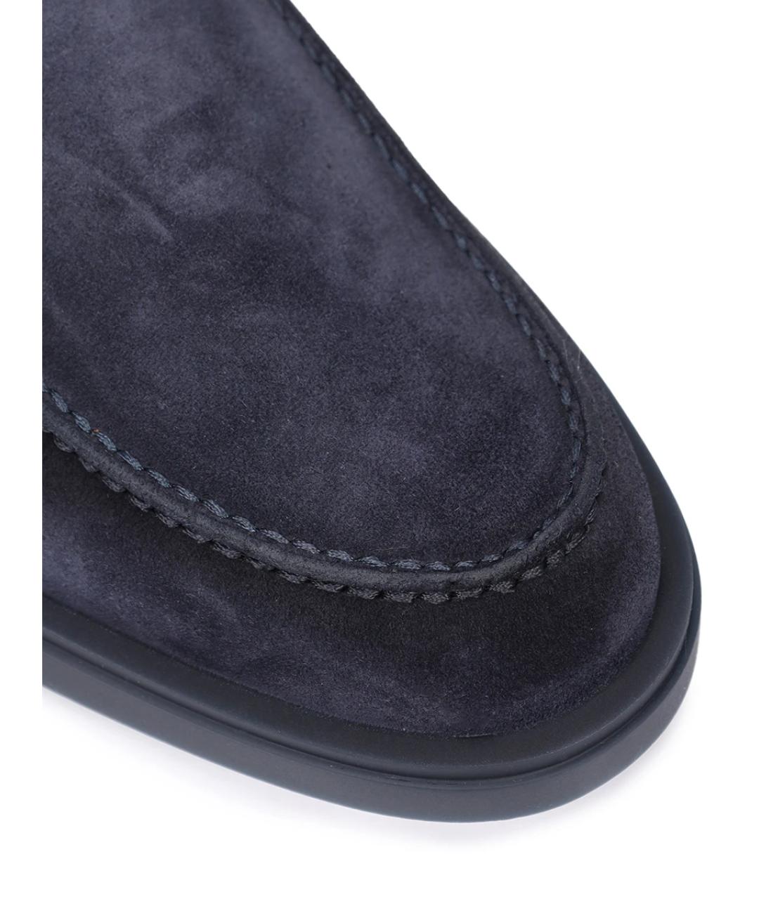 SANTONI Синие низкие ботинки, фото 5