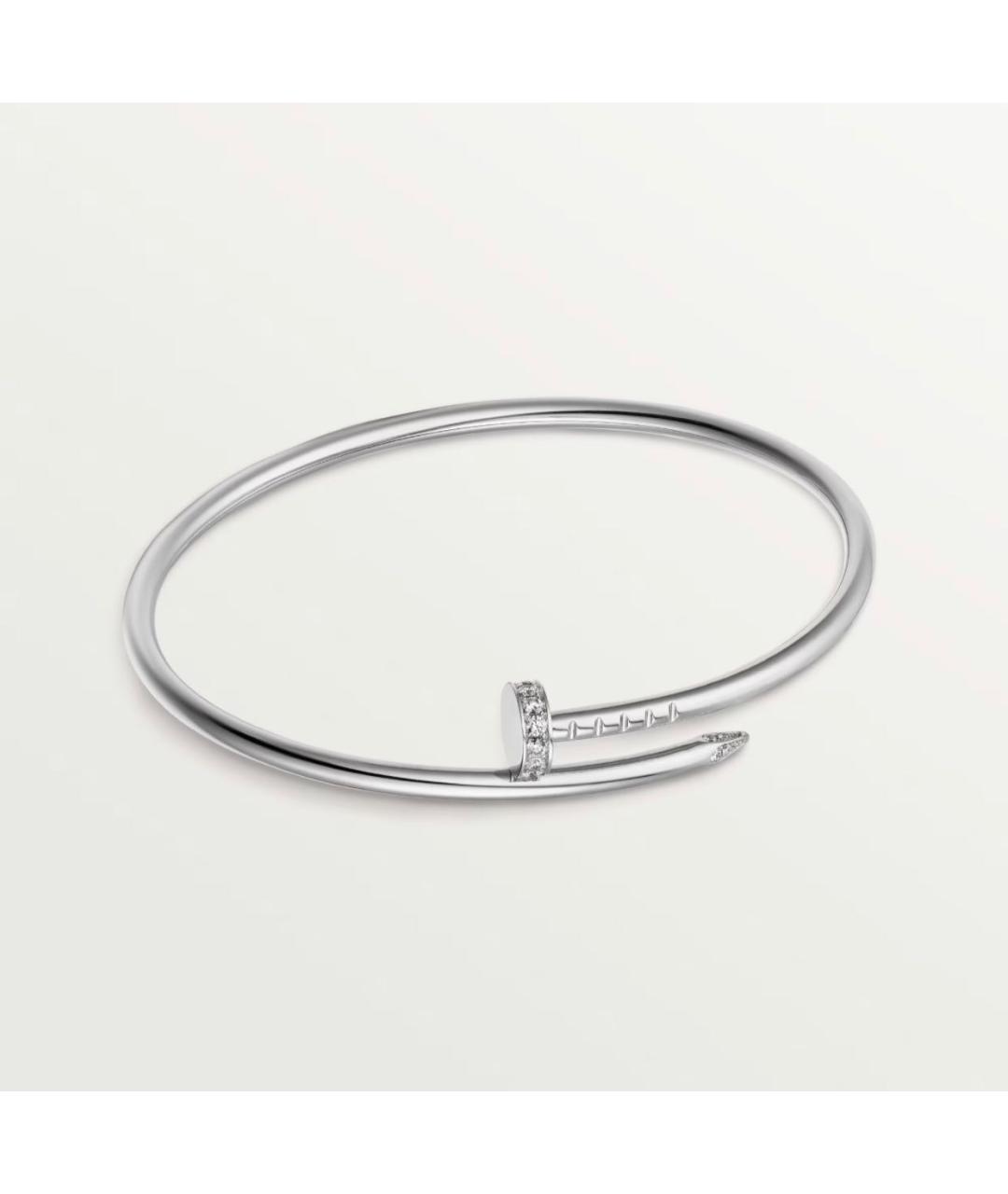 CARTIER Серебрянный браслет из белого золота, фото 4