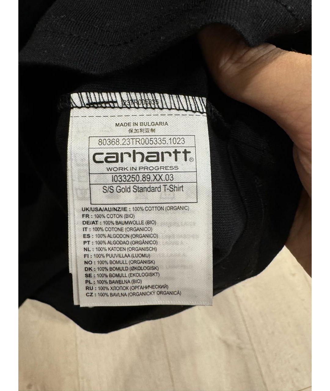 CARHARTT WIP Черная футболка, фото 4