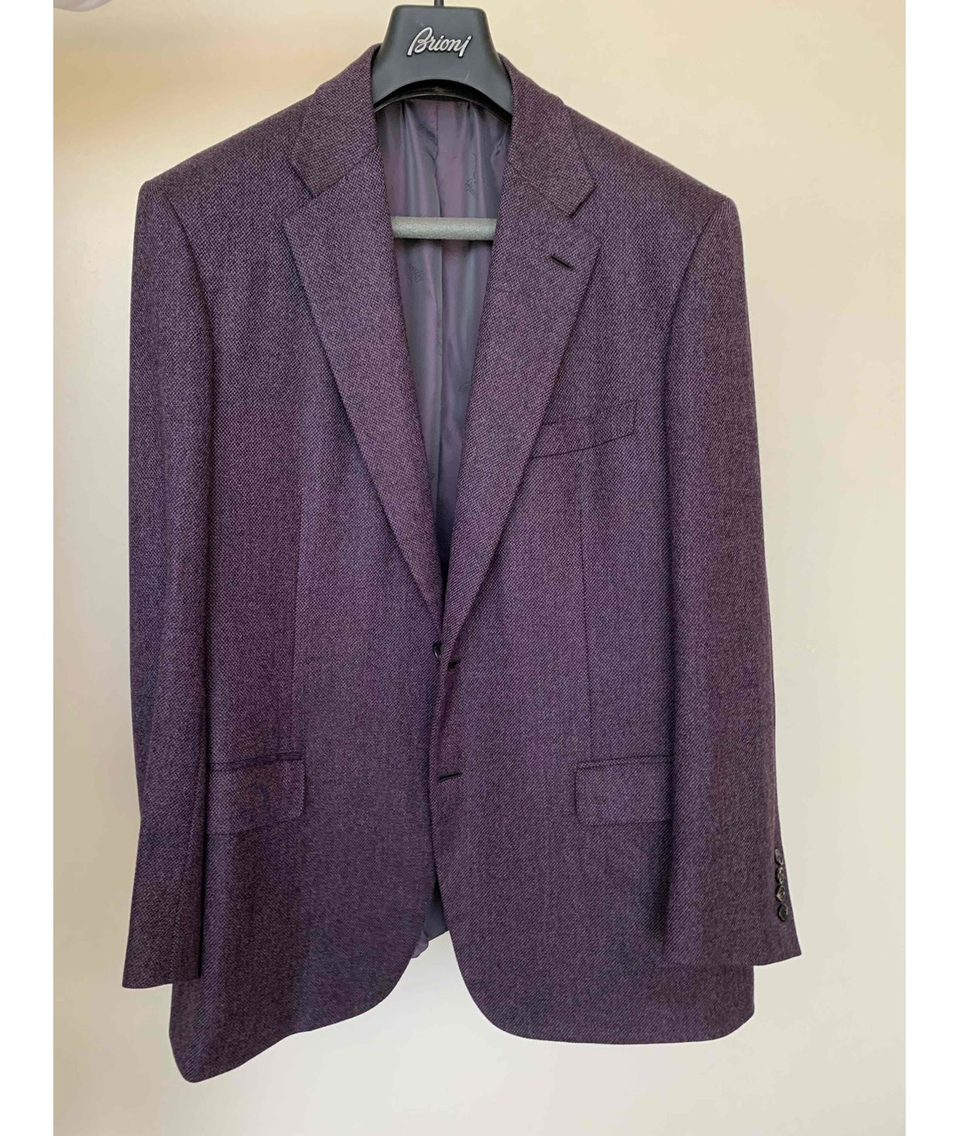 BRIONI Фиолетовый шерстяной пиджак, фото 4