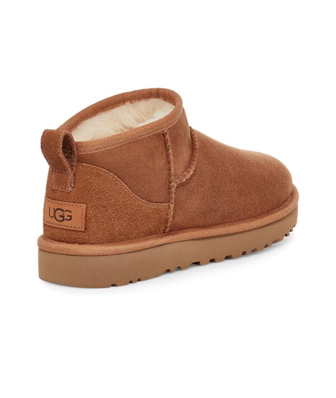 UGG AUSTRALIA Коричневые замшевые полусапоги, фото 3